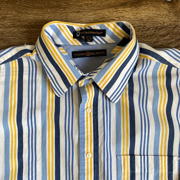 Tommy Hilfiger Striped Lifetime Collar Shirt - Picture 3 of 5